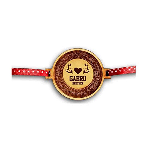 Gabru Brother Engraved Rakhi for Brother, Raksha Bandhan