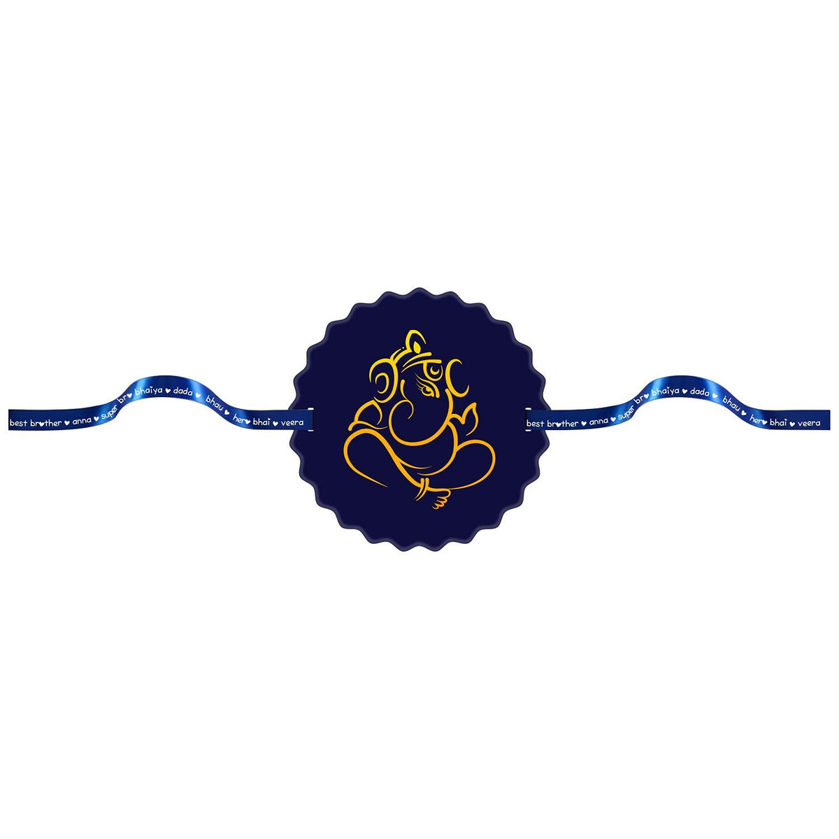 Lord Ganesha Designer Rakhi for Brothers