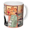Photo Collage Coffee Mug with 14 Photos, Personalised