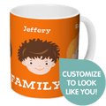 Personalised Family Photo Coffee Mug - Happy Family Keepsake
