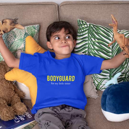 Bodyguard Brother Boy Printed Cotton T-Shirt