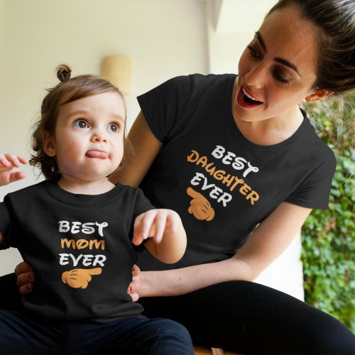 Best Mom, Daughter and Son Ever Family Tshirts Set of 3