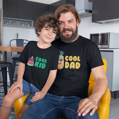 Cool Dad Cool Kid Family T-Shirt Combo for Dad and Kid
