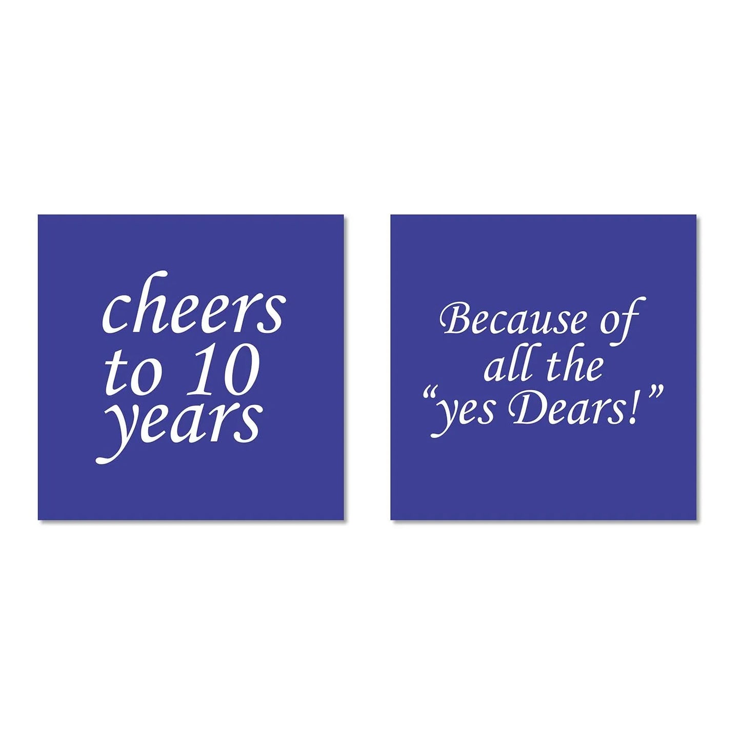 Cheers 10th Anniversary Whiskey Glasses