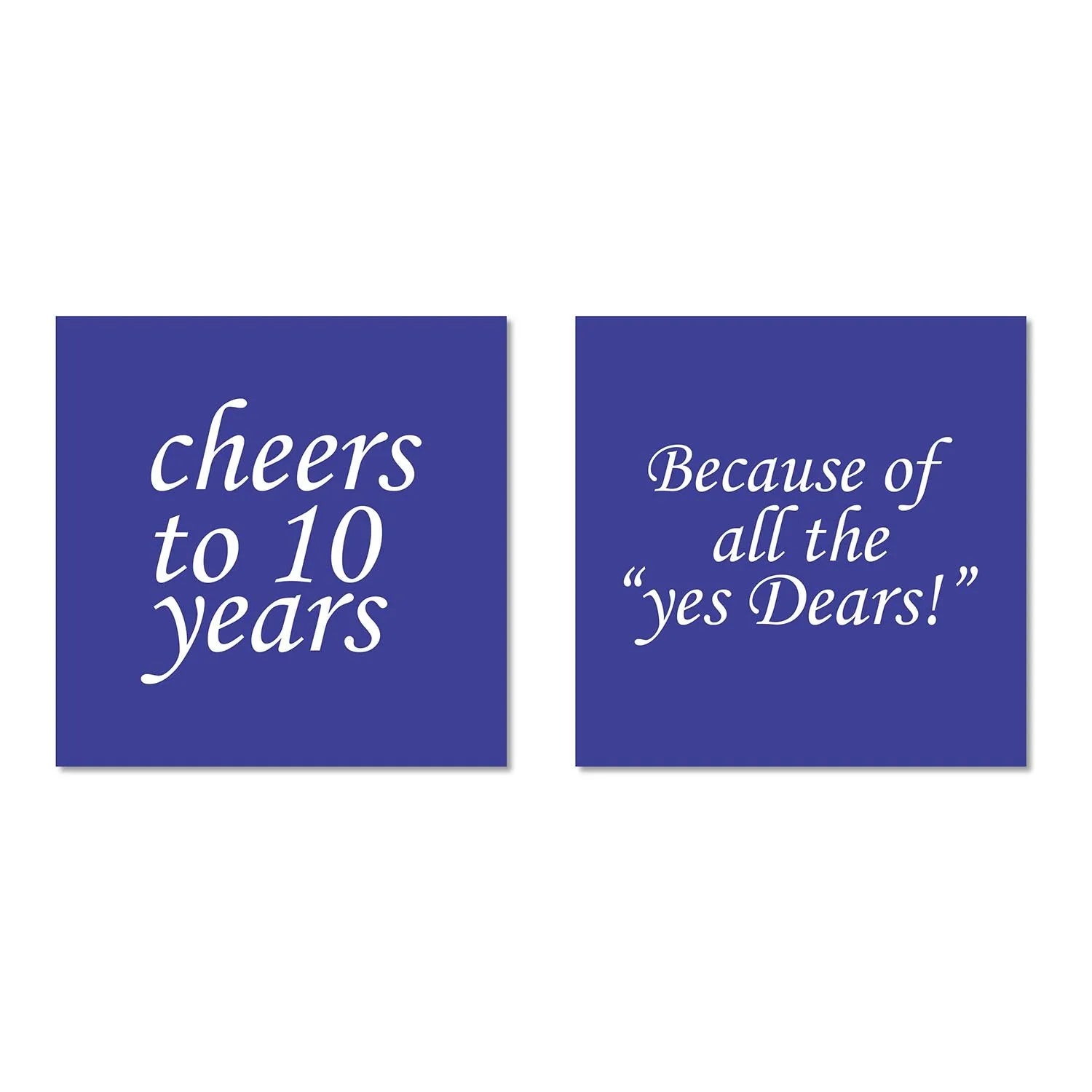 Cheers 10th Anniversary Whiskey Glasses