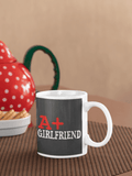 A+ Girlfriend Personalised Coffee Mug