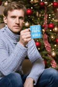 Best Papa in the World Personalised Mug, Coaster & Keychain Set