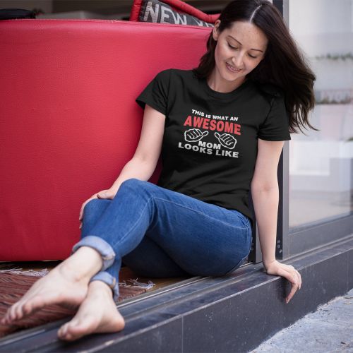 Awesome Family T-Shirts for Mom, Dad and Childs Set of 4