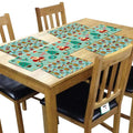 Christmas Table Mats & Runner Set - Santa Claus Design