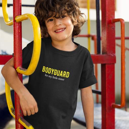 Bodyguard Brother Boy Printed Cotton T-Shirt