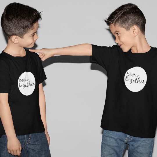 Brothers Better Together Printed Cotton T-Shirt's