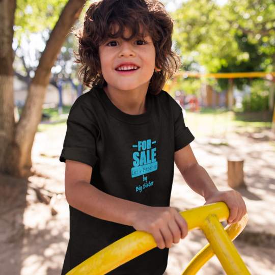 For Sale Little Brother By Big Sister Printed Cotton T-shirt
