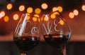 Wine Glasses Love Set of 4 - Valentine's Gift for Couples
