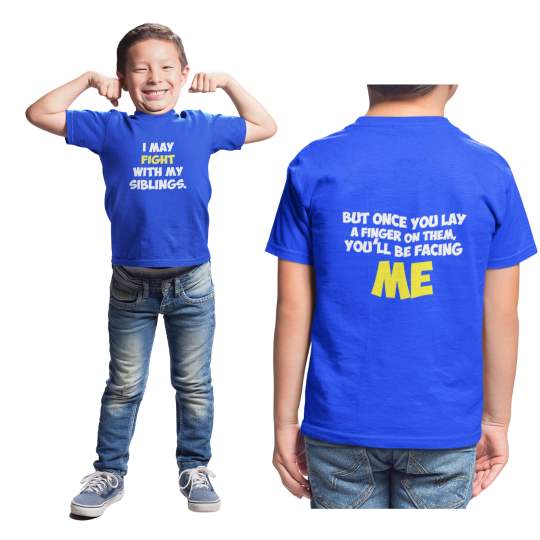 Boy's Double Sided Printed Cotton T-Shirt