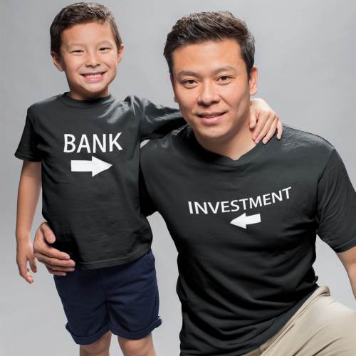 Investment Bank Family T-Shirt for Dad and Son