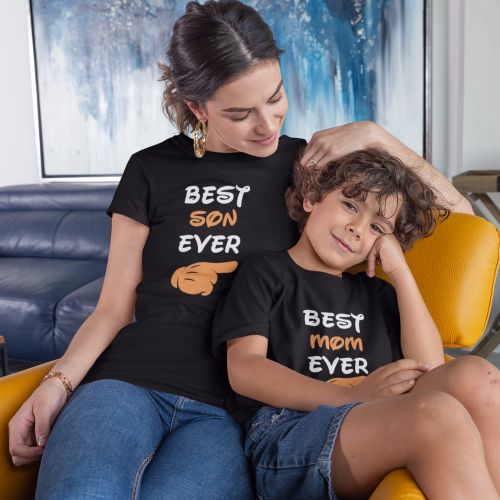 Best Mom, Daughter and Son Ever Family Tshirts Set of 3