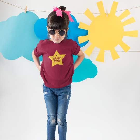Shine Bright Like The Star Printed cotton T-Shirt