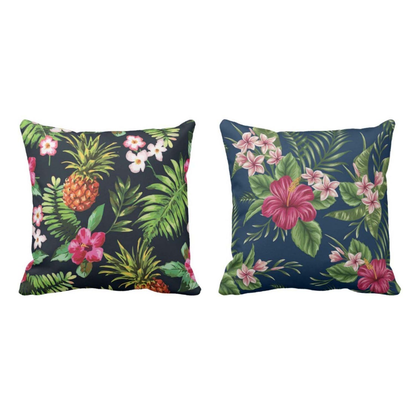 2-Green-Leafy-Floral-Cushion-Cover-Set-of-2-KH2925