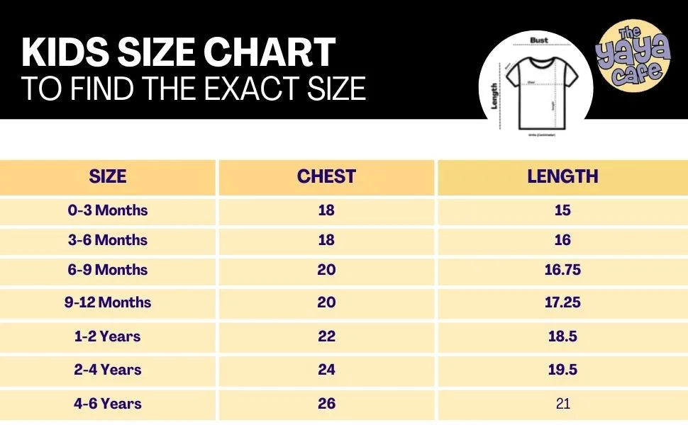 Kid Size chart
