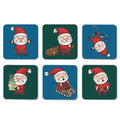 Christmas Coasters - Santa Claus Acrylic Set with Stand