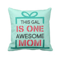 Awesome Mom Cushion Cover - Personalised Gift for Mother