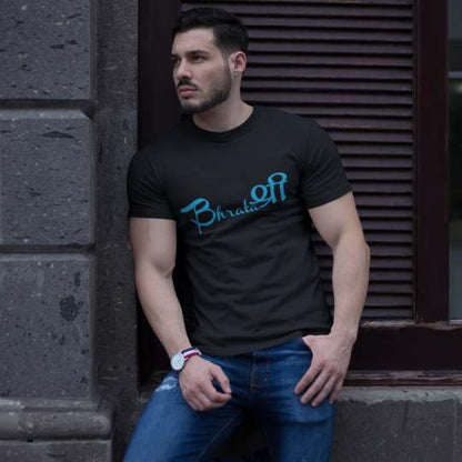Bhratashree Brother Mens Printed Cotton T-Shirt