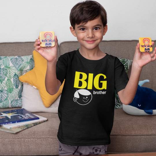 Big Brother Boy Printed Cotton T-Shirt