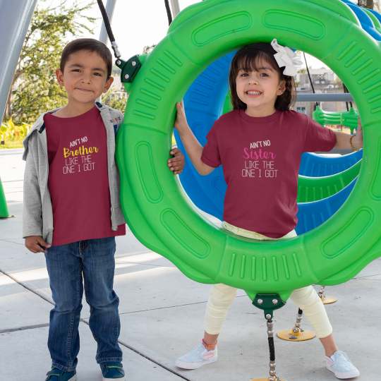 Ain’t No Brother Sister Like The One I Got Printed Cotton T-Shirt