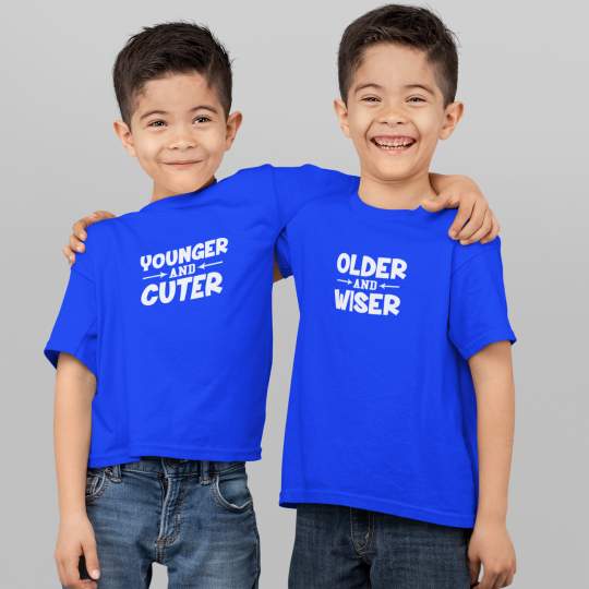 Older Wiser Younger Cuter Printed Cotton T-Shirt's