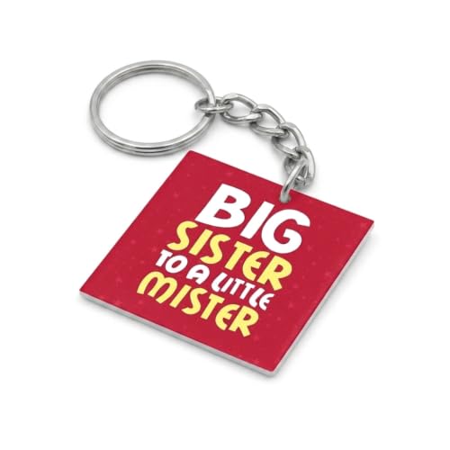 Big Sister to a Little Mister Keyring - Kids Keychain Gift