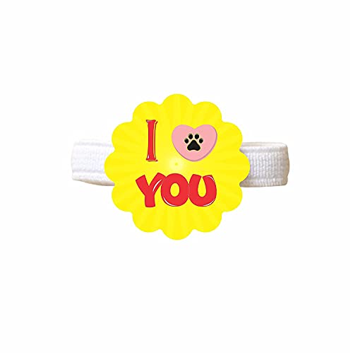 YaYa cafe The Pet Love Gifts Printed Cute Dog Dog Band Paw Accessories