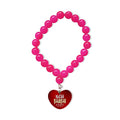 TheYayaCafe Raksha Bandhan Lumba Rakhi Bracelet for Bhabhi Sister-in-Law with Roli Chawal Puja Pack, Printed Beads Adjustable Elastic Rakhi
