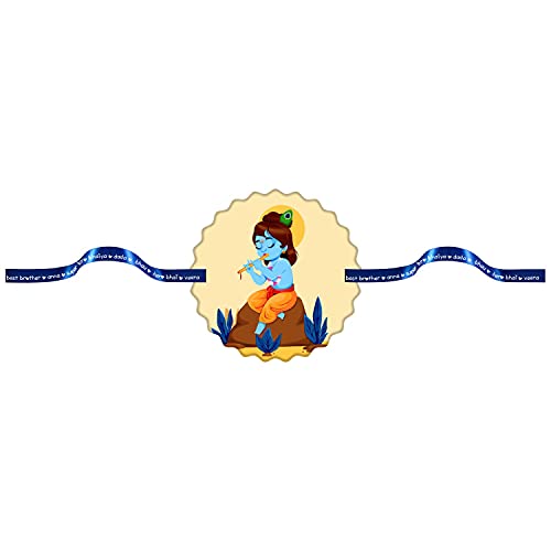 Flute Krishna Kids Rakhi for Brothers