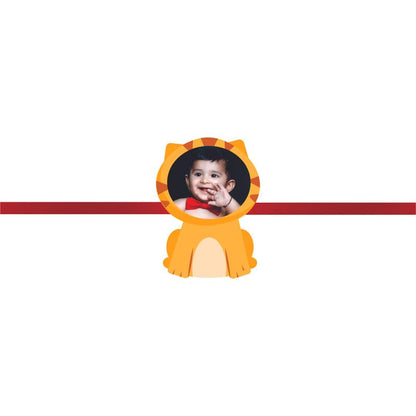 TheYaYaCafe Personalized Photo Rakhi for Brother with Roli Tika, Kids Raksha Bandhan Rakhi, Cute Design, Free Size
