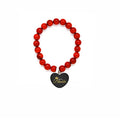 TheYayaCafe Raksha Bandhan Gifts for Sister-in-law Queen Bhabhi Printed Lumba Beads Rakhi Bracelet with Roli Chawal Puja Pack, Adjustable Elastic, Rakhi for Bhabhi from Brother