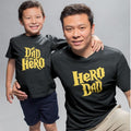 My Dad is My Hero Matching Family T-Shirts for Dad and Kid