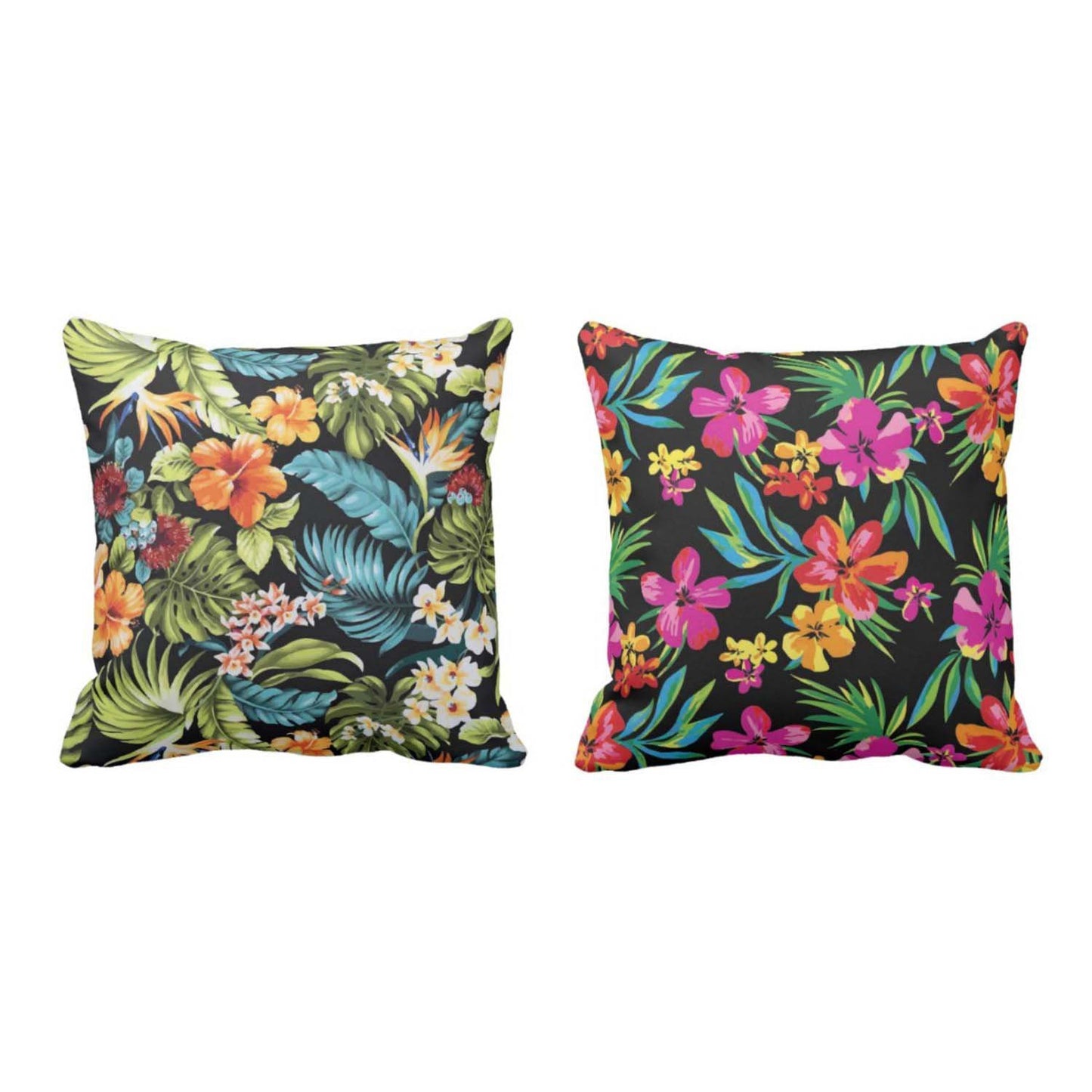 4-Lively-Flowery-Floral-Cushion-Cover-Set-of-2-KH2927