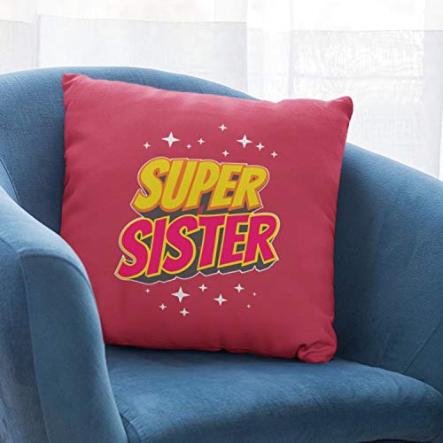 Super Sister Cushion Cover - Personalised Rakhi Gift for Sister