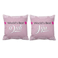 World's Best Didi Jiju Cushion Covers, Set of 2, 12x12