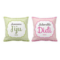 Cushion Covers Set of 2 - Awesome Jiju Adorable Didi
