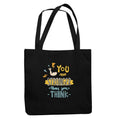 You Are Stronger Than You Think Black Tote Bag