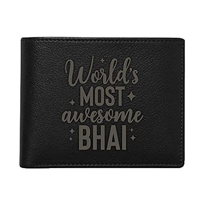 Worlds Most Awesome Bhai Leather Wallet