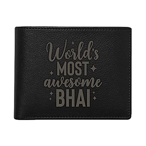 Worlds Most Awesome Bhai Leather Wallet