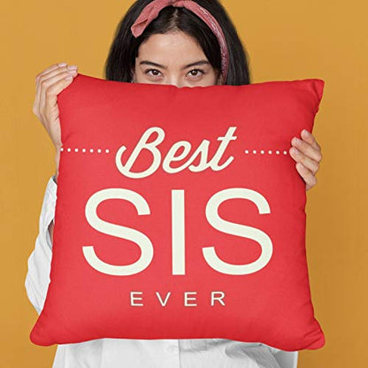 Best Sis Ever Cushion Cover - Personalised Gift for Sister
