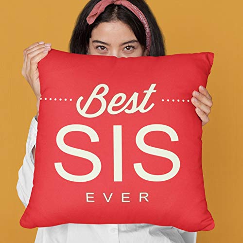Best Sis Ever Cushion Cover - Personalised Gift for Sister