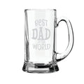 Beer Mug for Dad - Best Dad in the World Engraved