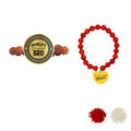 Bhaiya Bhabhi Beads Rakhi Set of 2 - Dashing Bhai & Beautiful Bhabhi