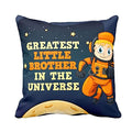 TheYayaCafe Brother Printed Velvet Cushion Cover with Filler Raksha Bandhan 12x12 Inches (30x30 cm), Rakhi Birthday Bhai Dooj Gift for Brother, Bro, Bhaiya from Sister, Didi