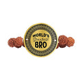 TheYaYaCafe Raksha Bandhan Gifts Worlds Greatest Brother Engraved Rudraksha Bracelet for Brother