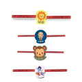Acrylic Rakhi Set of 4 for Brother | Quote Print Rakhi Set